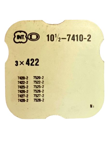 INT 7410-2 - 422 Bague de roue de couronne (à l'unité) - Crown wheel ring (per unit)