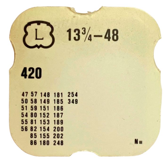 Landeron 48 - 420 Roue de couronne - Crown wheel