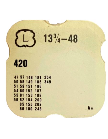 Landeron 48 - 420 Roue de couronne - Crown wheel