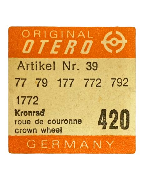 Otero 77 - 420 Roue de couronne - Crown wheel