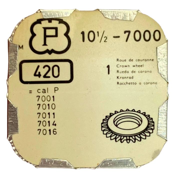 Peseux 7000 - 420 Roue de couronne - Crown wheel