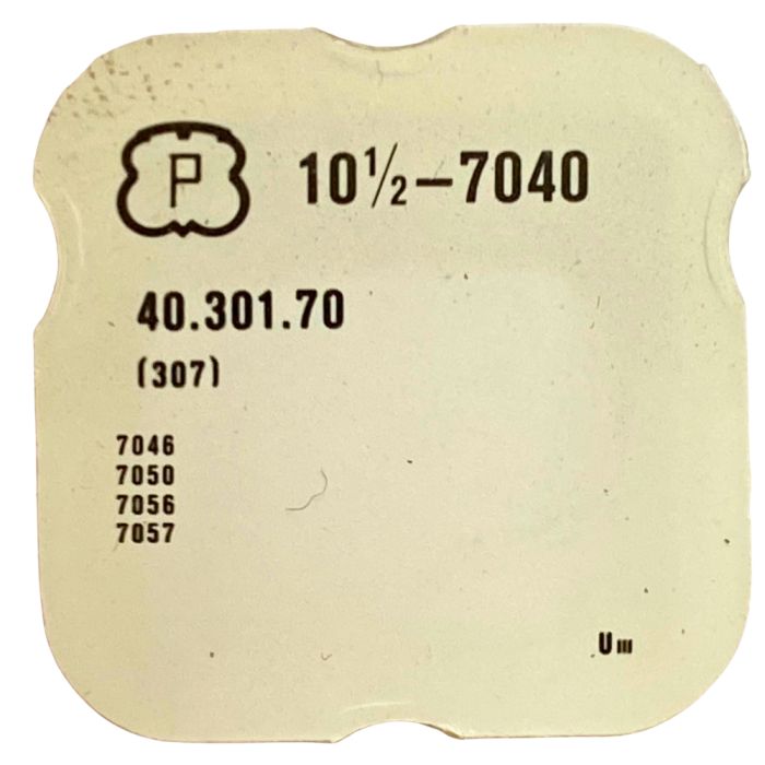 Peseux 7040 - 307 Raquette avec porte-piton mobile pour spiral plat (à l'unité) - Regulator with adjustable stud holder for flat