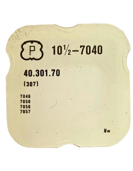 Peseux 7040 - 307 Raquette avec porte-piton mobile pour spiral plat (à l'unité) - Regulator with adjustable stud holder for flat