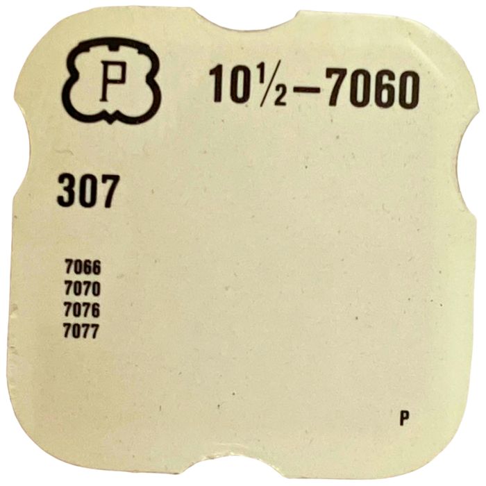 Peseux 7060 - 307 Raquette avec porte-piton mobile pour spiral plat (à l'unité) - Regulator with adjustable stud holder for flat
