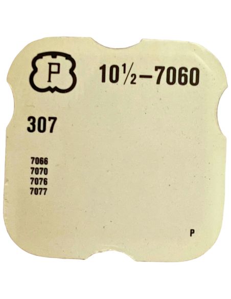 Peseux 7060 - 307 Raquette avec porte-piton mobile pour spiral plat (à l'unité) - Regulator with adjustable stud holder for flat