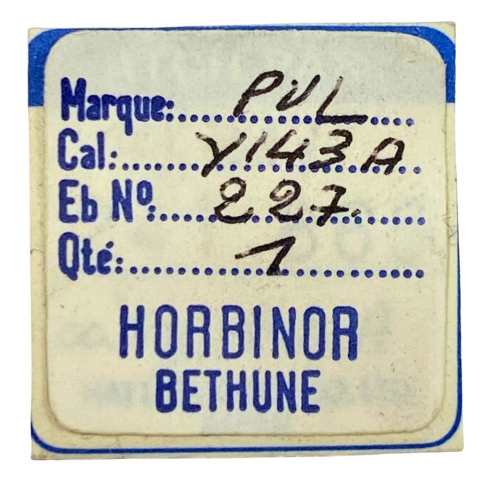 Pulsar Y143A - 227 Roue de seconde au centre (à l'unité) - Sweep second wheel and pinion (per unit)