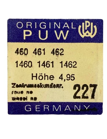 PUW 460 - 227 Roue de seconde au centre (à l'unité) - Sweep second wheel and pinion (per unit)