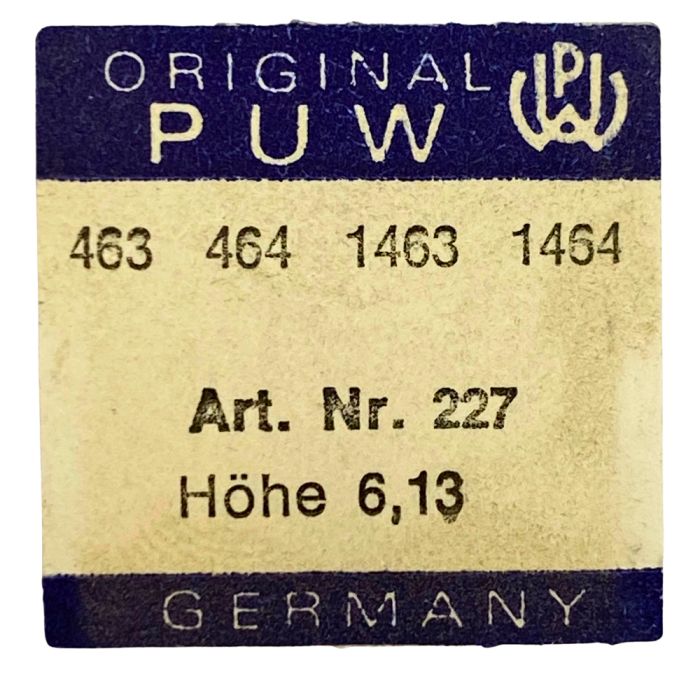 PUW 463 - 227 Roue de seconde au centre (à l'unité) - Sweep second wheel and pinion (per unit)