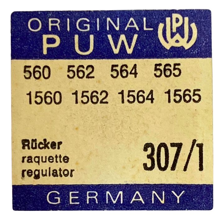 PUW 560 - 307 Raquette avec porte-piton mobile pour spiral plat (à l'unité) - Regulator with adjustable stud holder for flat hai