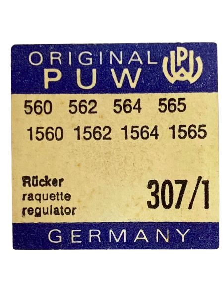 PUW 560 - 307 Raquette avec porte-piton mobile pour spiral plat (à l'unité) - Regulator with adjustable stud holder for flat hai