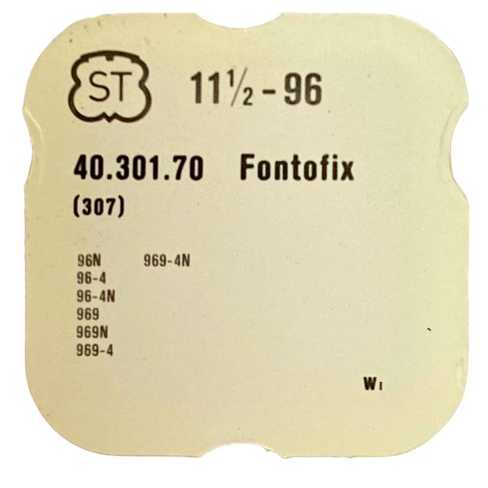 ST 96 - 307 Raquette avec porte-piton mobile pour spiral plat (à l'unité) - Regulator with adjustable stud holder for flat hairs