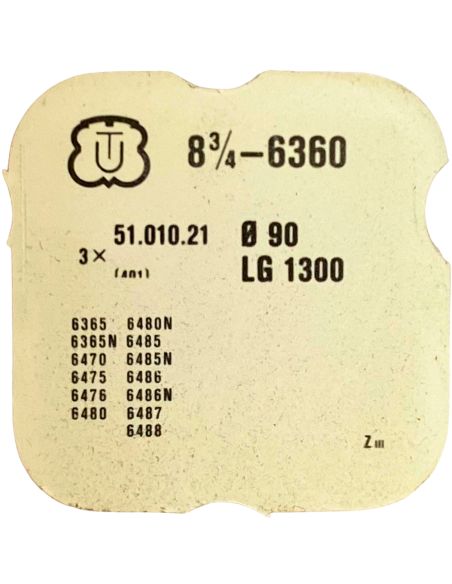 Unitas 6360 - 401 Tige de remontoir (à l'unité) - Winding stem (per unit)