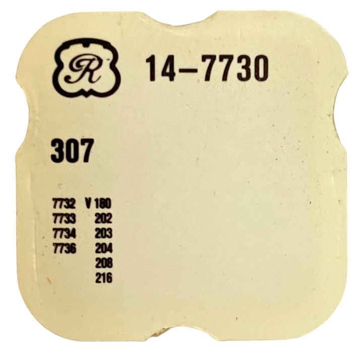 Valjoux 7730 - 307 Raquette avec porte-piton mobile pour spiral plat (à l'unité) - Regulator with adjustable stud holder for fla