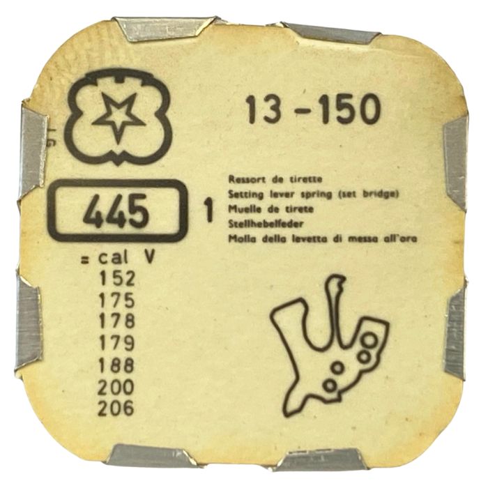 Venus 150 - 445 Ressort de tirette - Setting lever spring