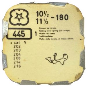 Venus 180 - 445 Ressort de tirette - Setting lever spring