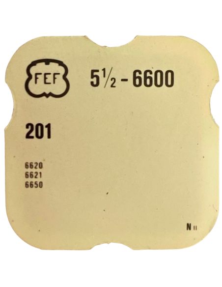 F.E.F 6600 - 201 Roue de centre sans chaussée (à l'unité) - Center wheel and pinion without cannon pinion (per unit)