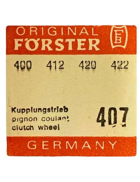 Förster 400 - 407 Pignon coulant (à l'unité) - Clutch wheel (per unit)