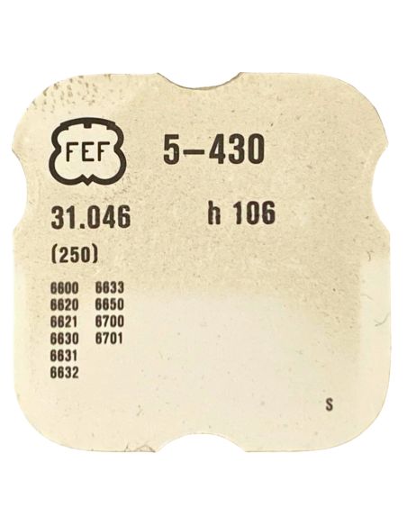 F.E.F 430 - 250 Roue des heures (à l'unité) - Hour wheel (per unit)
