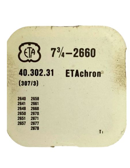 ETA 2660 - 307 Raquette avec porte-piton mobile pour spiral plat (à l'unité) - Regulator with adjustable stud holder for flat ha