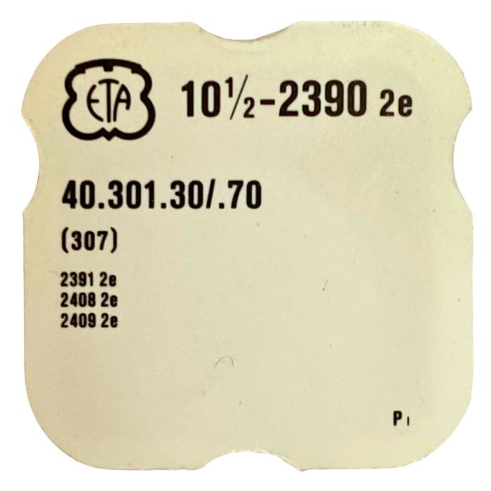 ETA 2390 - 307 Raquette avec porte-piton mobile pour spiral plat (à l'unité) - Regulator with adjustable stud holder for flat ha