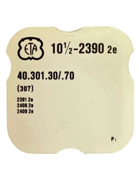 ETA 2390 - 307 Raquette avec porte-piton mobile pour spiral plat (à l'unité) - Regulator with adjustable stud holder for flat ha