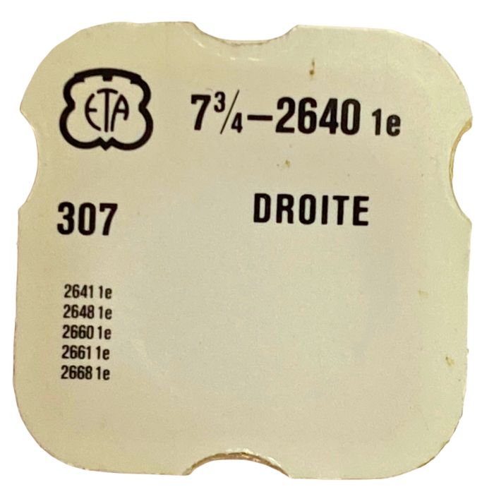 ETA 2640 - 307 Raquette avec porte-piton mobile pour spiral plat (à l'unité) - Regulator with adjustable stud holder for flat ha