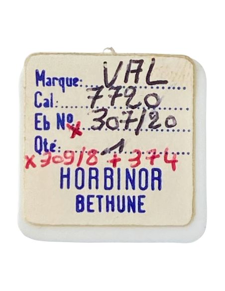 Valjoux 7720 - 307 Raquette avec porte-piton mobile pour spiral plat (à l'unité) - Regulator with adjustable stud holder for fla