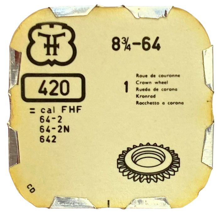 FHF 64 - 420 Roue de couronne - Crown wheel