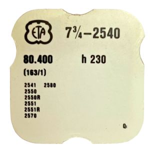 ETA 2540 - 163/1 Tube de centre (à l'unité) - Center pipe (per unit)