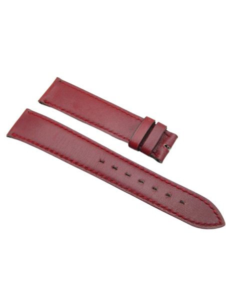 Bracelet cuir 18mm Bordeaux - Genuine leather strap