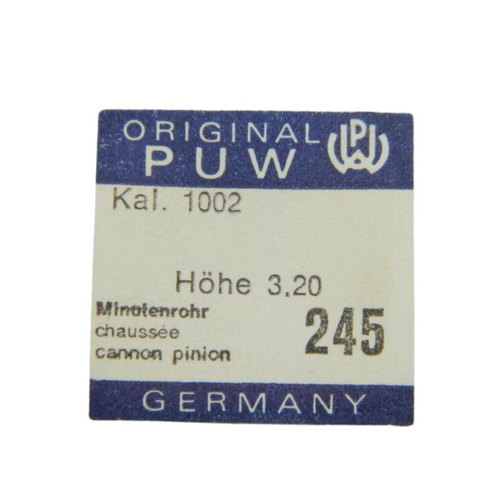 PUW 1002 - 245 Chaussée lanternée pour seconde au centre - Cannon pinion for sweep second