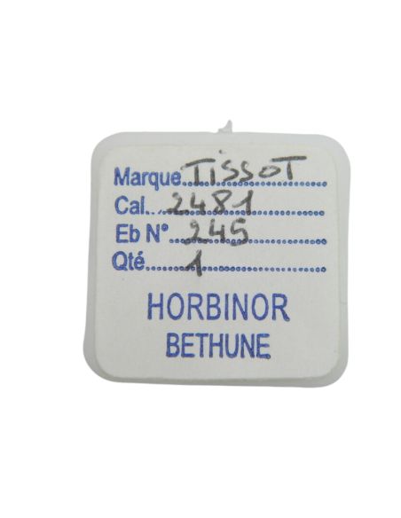 Tissot 2481 - 245 Chaussée lanternée pour seconde au centre - Cannon pinion for sweep second