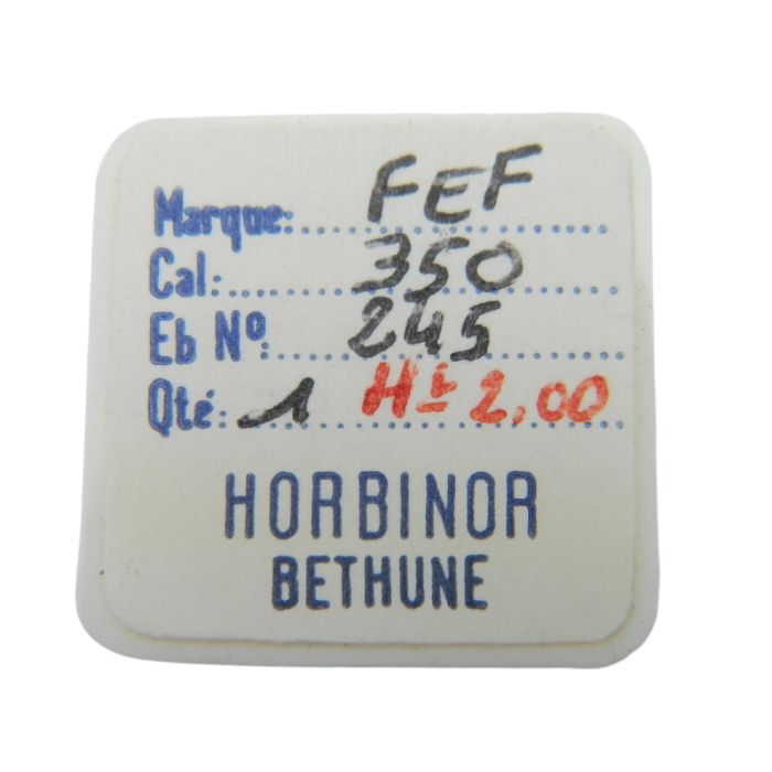 F.E.F 350 - 245 Chaussée lanternée pour seconde au centre - Cannon pinion for sweep second