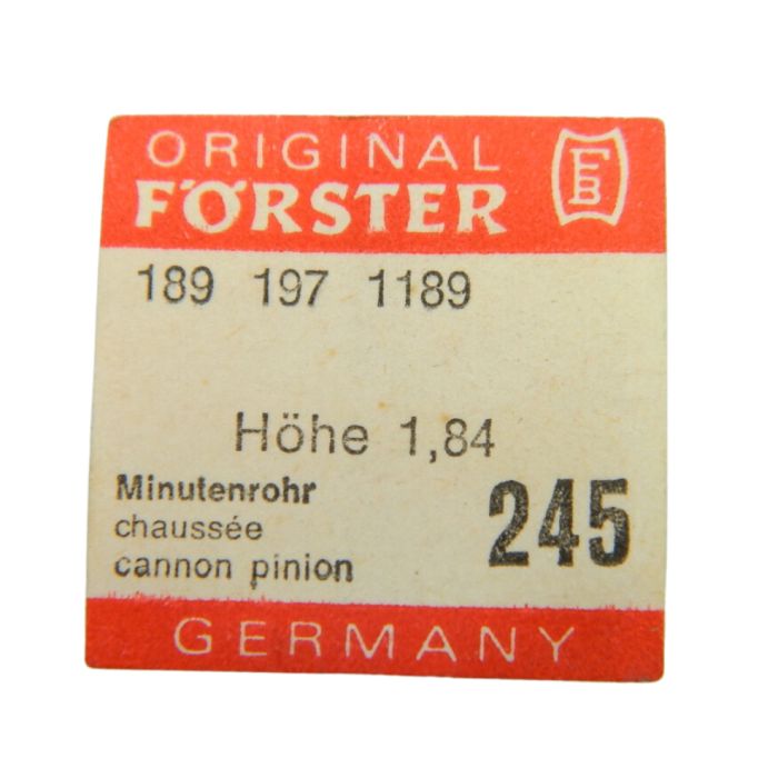 Förster 189 - 245 Chaussée lanternée pour seconde au centre - Cannon pinion for sweep second