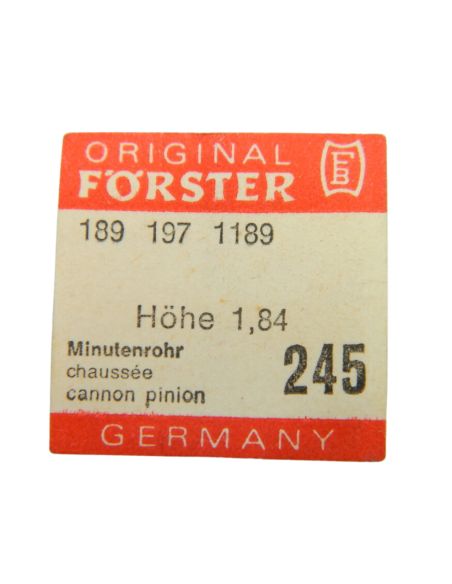 Förster 189 - 245 Chaussée lanternée pour seconde au centre - Cannon pinion for sweep second