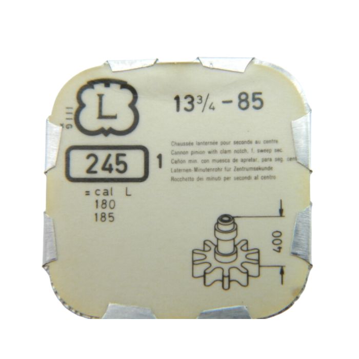 Landeron 85 - 245 Chaussée lanternée pour seconde au centre - Cannon pinion for sweep second