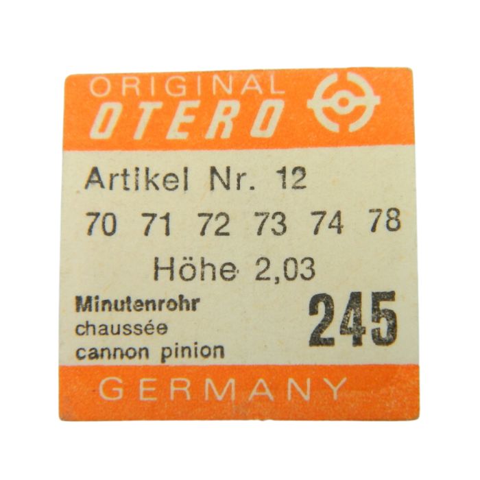 AS 1240 - 245 Chaussée lanternée pour seconde au centre - Cannon pinion for sweep second