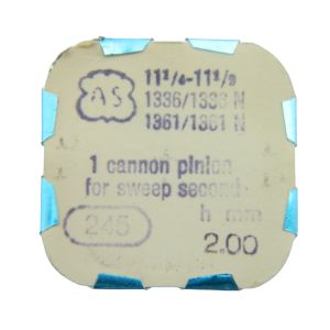 AS 1336 - 245 Chaussée lanternée pour seconde au centre - Cannon pinion for sweep second