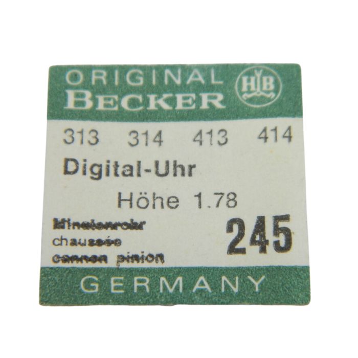 Becker 313 - 245 Chaussée lanternée pour seconde au centre - Cannon pinion for sweep second