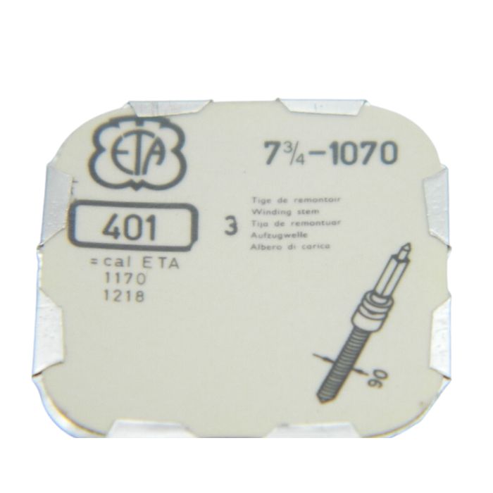 ETA 1070 - 401 Tige de remontoir (à l'unité) - Winding stem (per unit)