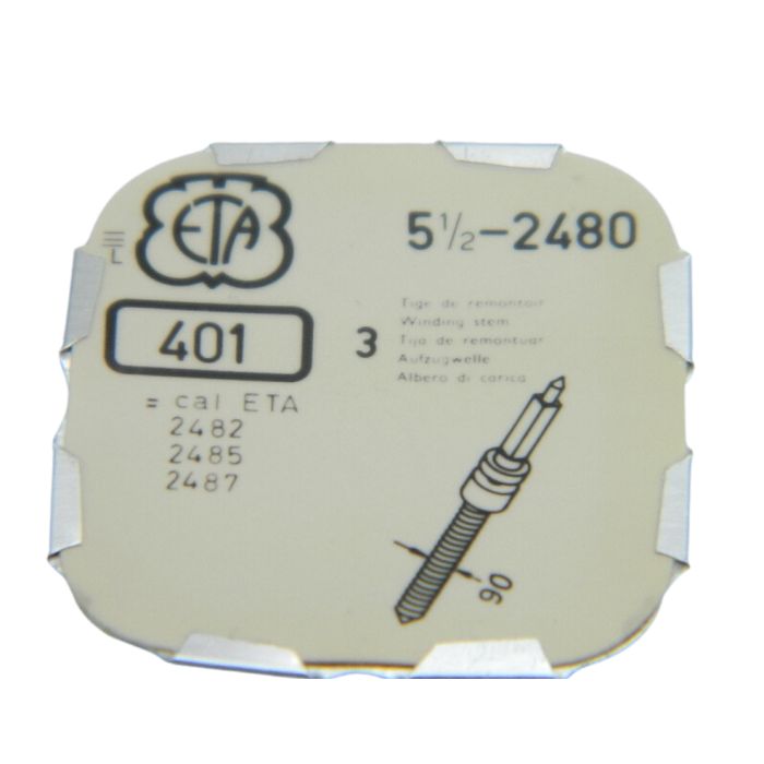 ETA 2480 - 401 Tige de remontoir (à l'unité) - Winding stem (per unit)