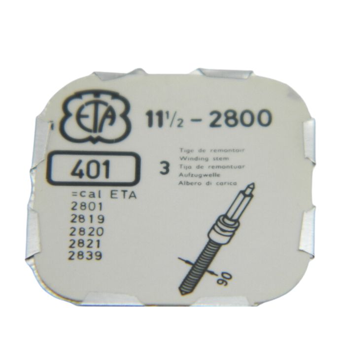 ETA 2800 - 401 Tige de remontoir (à l'unité) - Winding stem (per unit)