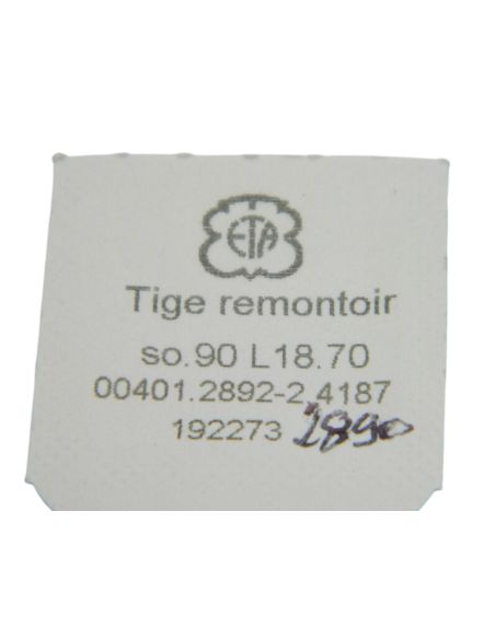 ETA 2892-2 - 401 Tige de remontoir (à l'unité) - Winding stem (per unit)