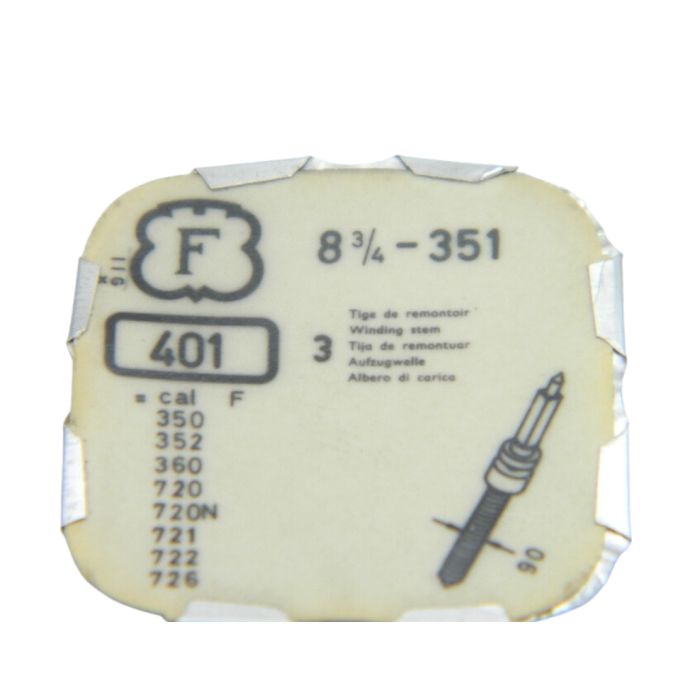 Felsa 351 - 401 Tige de remontoir (à l'unité) - Winding stem (per unit)