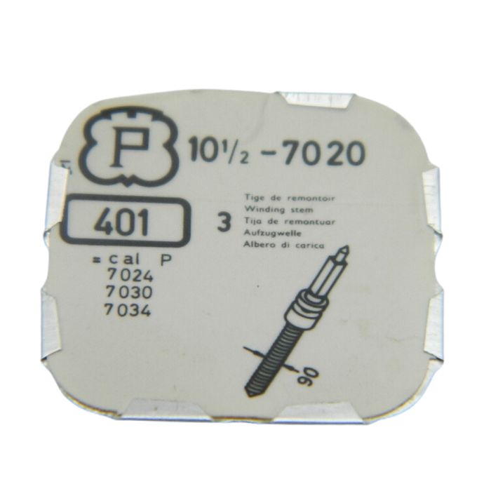 Peseux 7020 - 401 Tige de remontoir (à l'unité) - Winding stem (per unit)