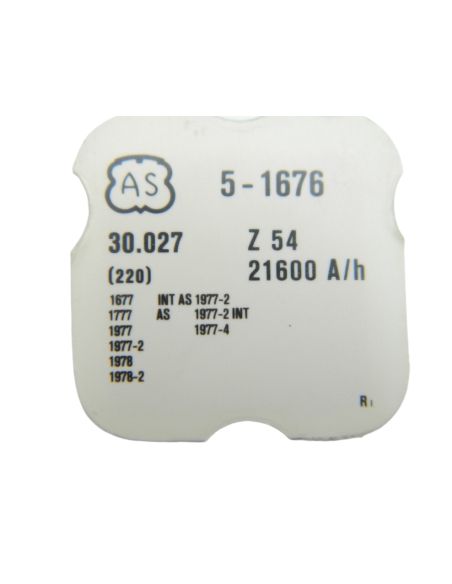 AS 1676 - 220 Roue de seconde, court pivot (à l'unité) - Fourth wheel and pinion, without second hand bit (per unit)