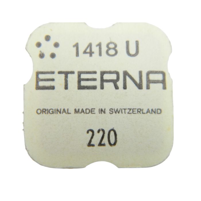 Eterna 1418U - 220 Roue de seconde, court pivot (à l'unité) - Fourth wheel and pinion, without second hand bit (per unit)