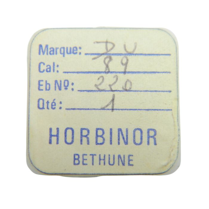 Durowe 89 - 220 Roue de seconde court pivot (à l'unité) - Fourth wheel and pinion without second hand bit (per unit)