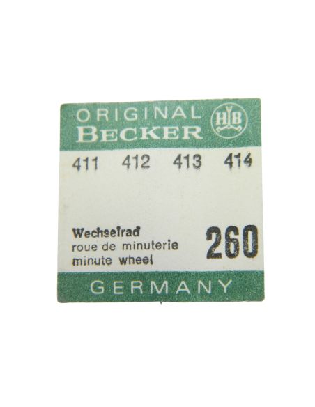 Becker 411 - 260 Roue de minuterie (à l'unité) - Minute wheel (per unit)