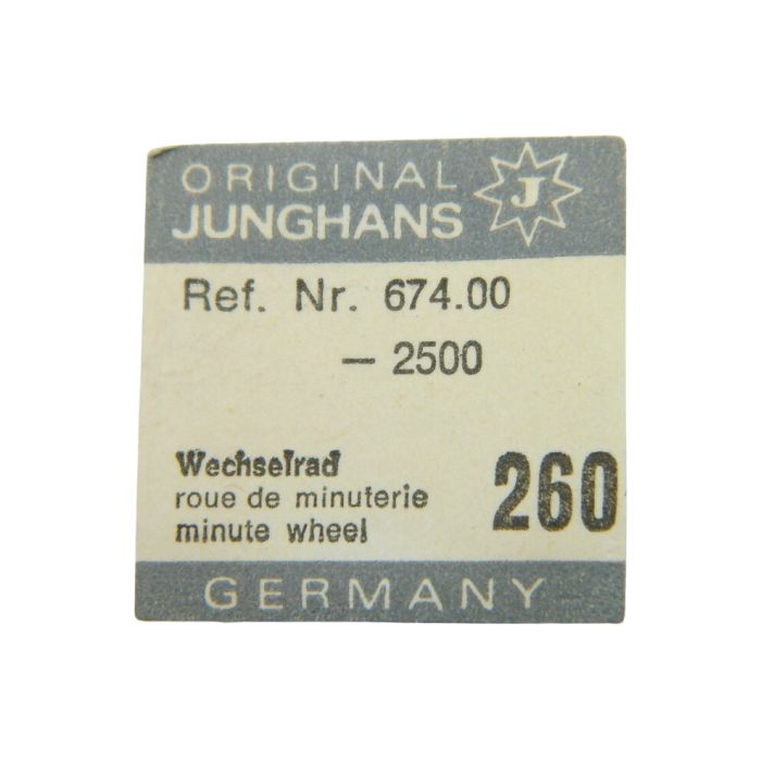 Junghans 674 - 260 Roue de minuterie (à l'unité) - Minute wheel (per unit)